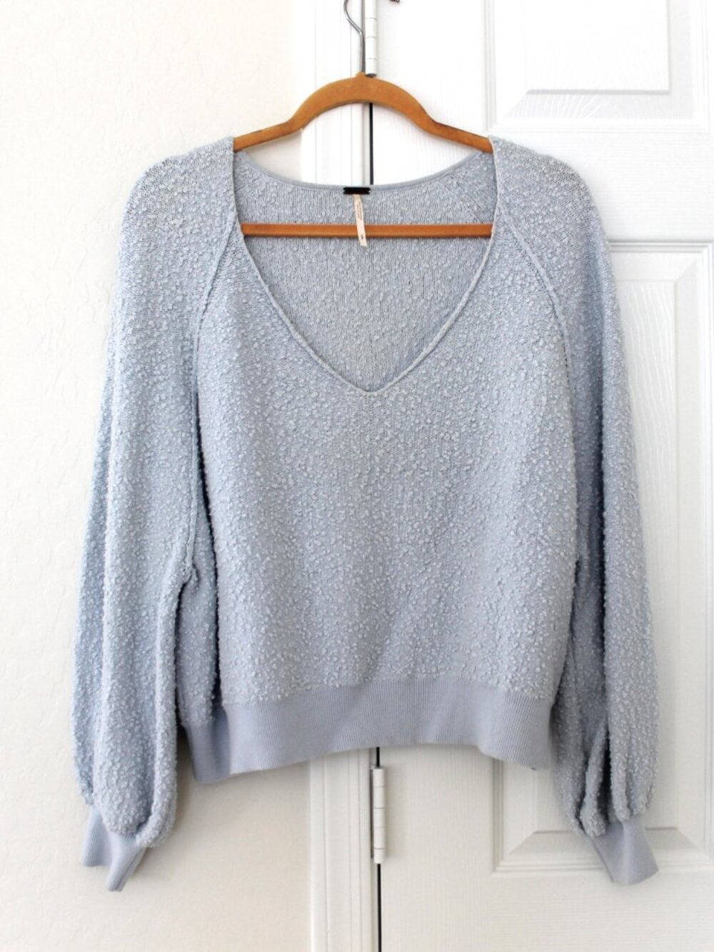 Free People Found My Friend Boucle Pullover Sweater